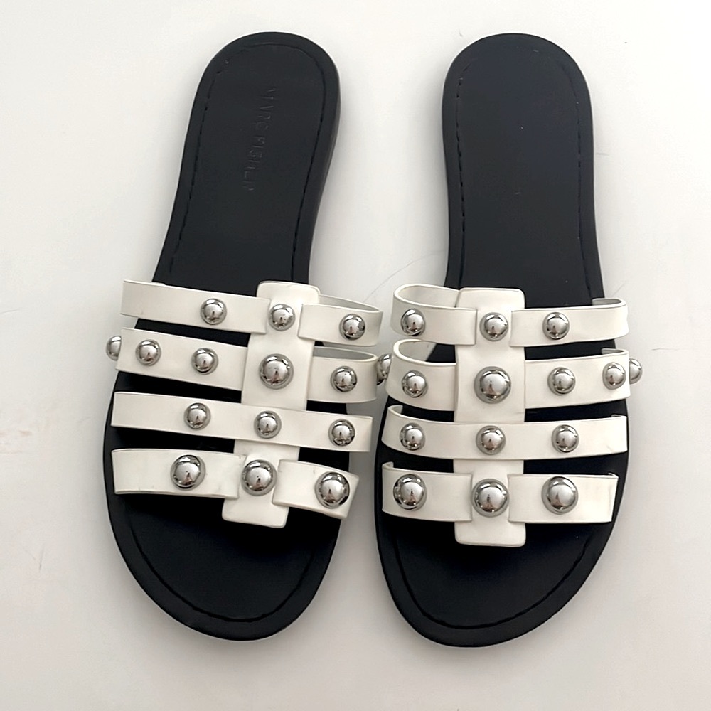 Studded Marc Fisher flats timeless style